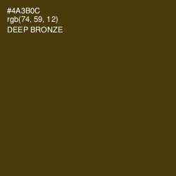 #4A3B0C - Deep Bronze Color Image